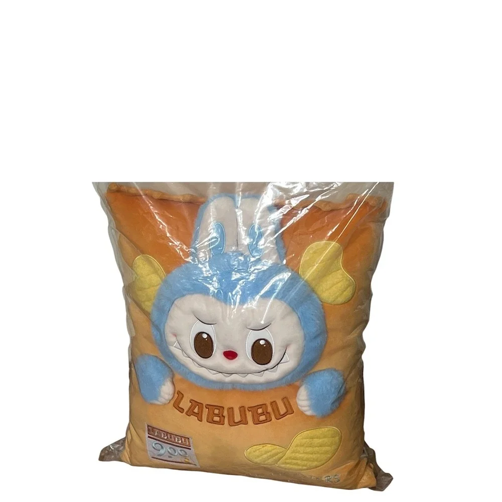 Pop Mart LABUBU The Monsters Wacky Mart Series Pillow Orange 3D Effect Plush